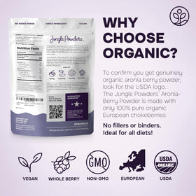 Easy kitchen setup with Jungle Powders aronia powder for re-powdering.