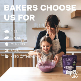 Jungle Powders Organic Blackberry Powder enhances a vibrant smoothie