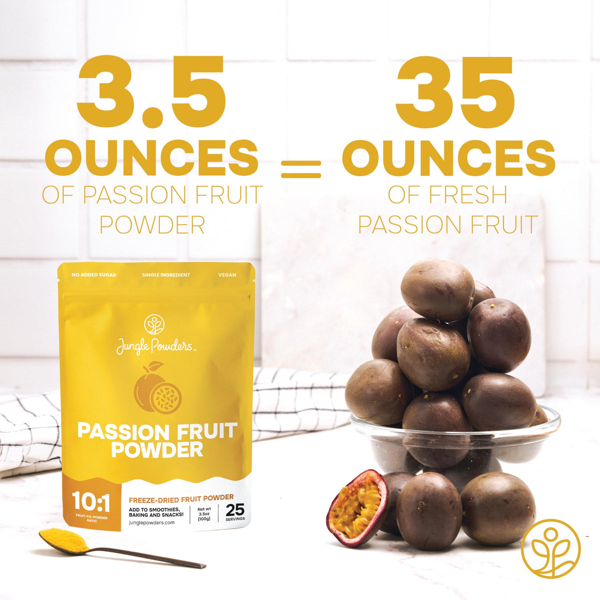 Baking dessert with Jungle Powders passion fruit powder for tropical tartness.