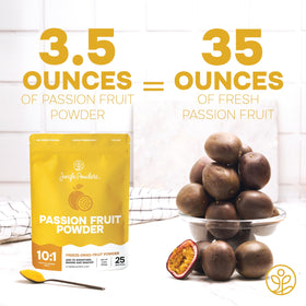 Baking dessert with Jungle Powders passion fruit powder for tropical tartness.