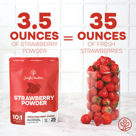 Jungle Powders Strawberry Powder - vibrant color and natural sweetness for desserts and smoothies