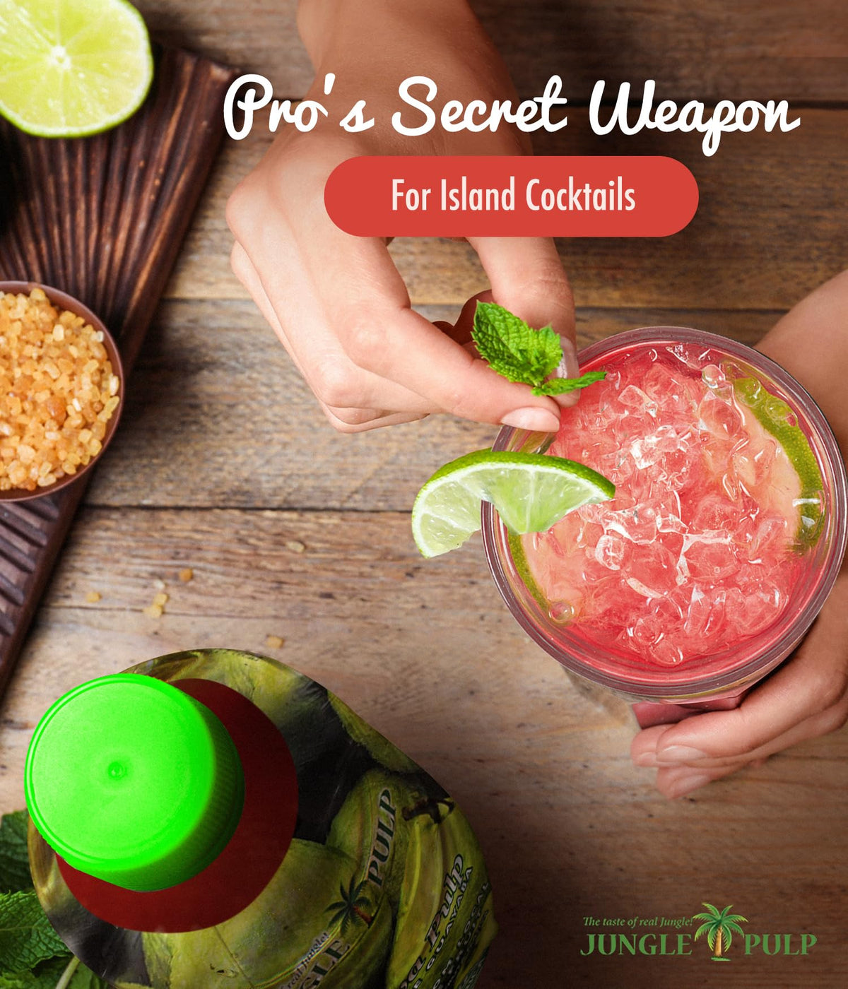Dessert topping with Jungle Pulp Guava Puree enhances pastries.