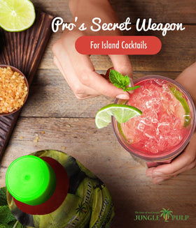 Dessert topping with Jungle Pulp Guava Puree enhances pastries.