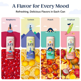 JUNI Raspberry 12-pack display emphasizes convenient daily refresh