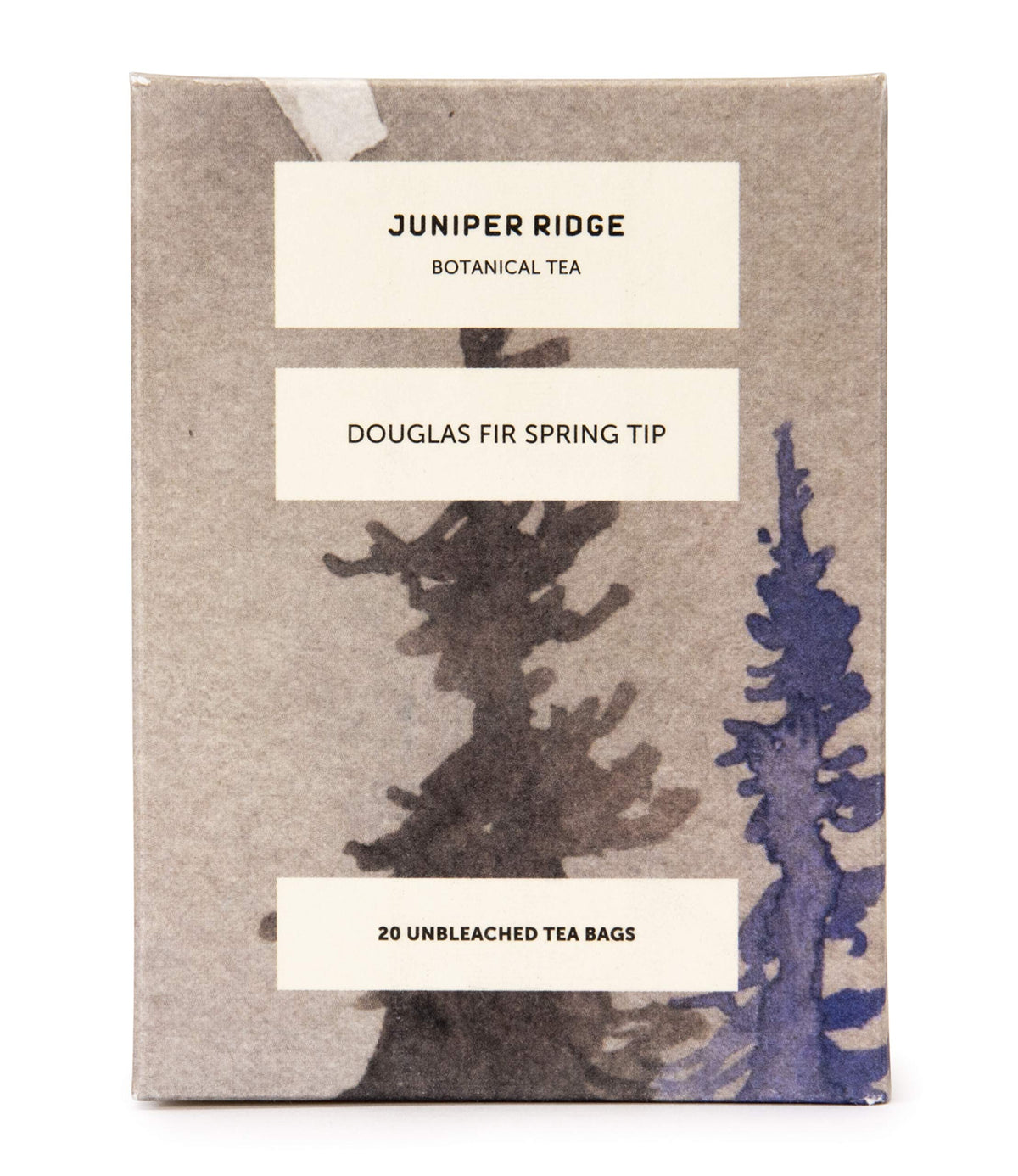 Juniper Ridge Douglas Fir Spring Tip tea with bright evergreen notes, soothing aroma