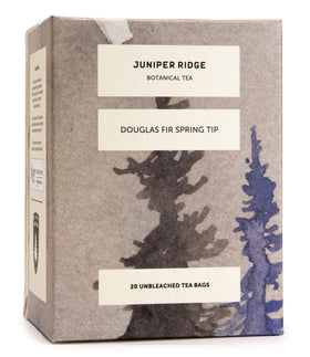 Juniper Ridge Douglas Fir Spring Tip tea with citrus zest, a refreshing ritual