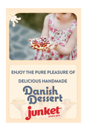 Junket Raspberry Danish Dessert used as pie filling with fruit