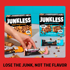 JUNKLESS chewy granola bar strawberry lunchbox ready