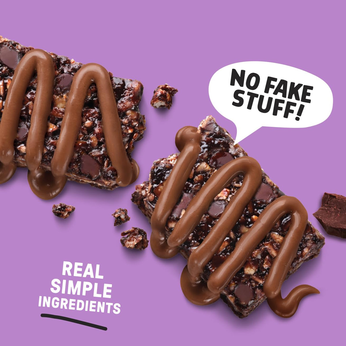 JUNKLESS soft chewy texture image suggests a tender bite kids enjoy