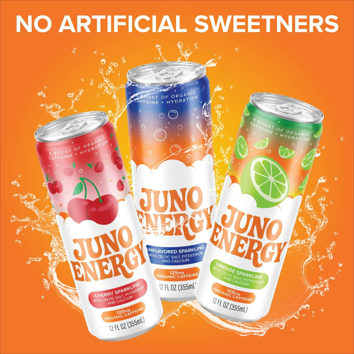 JUNO ENERGY green coffee bean caffeine source captures the idea of a steadier energy lift.