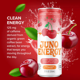 JUNO ENERGY purified sparkling water for crisp refreshment