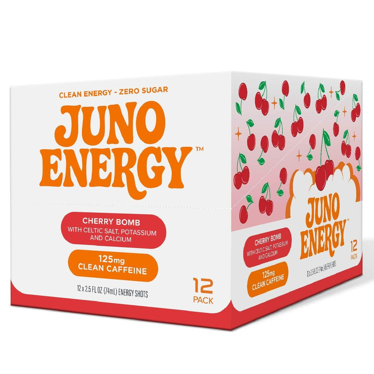 JUNO Energy Shot Cherry Bomb in a gym bag ready for busy days.