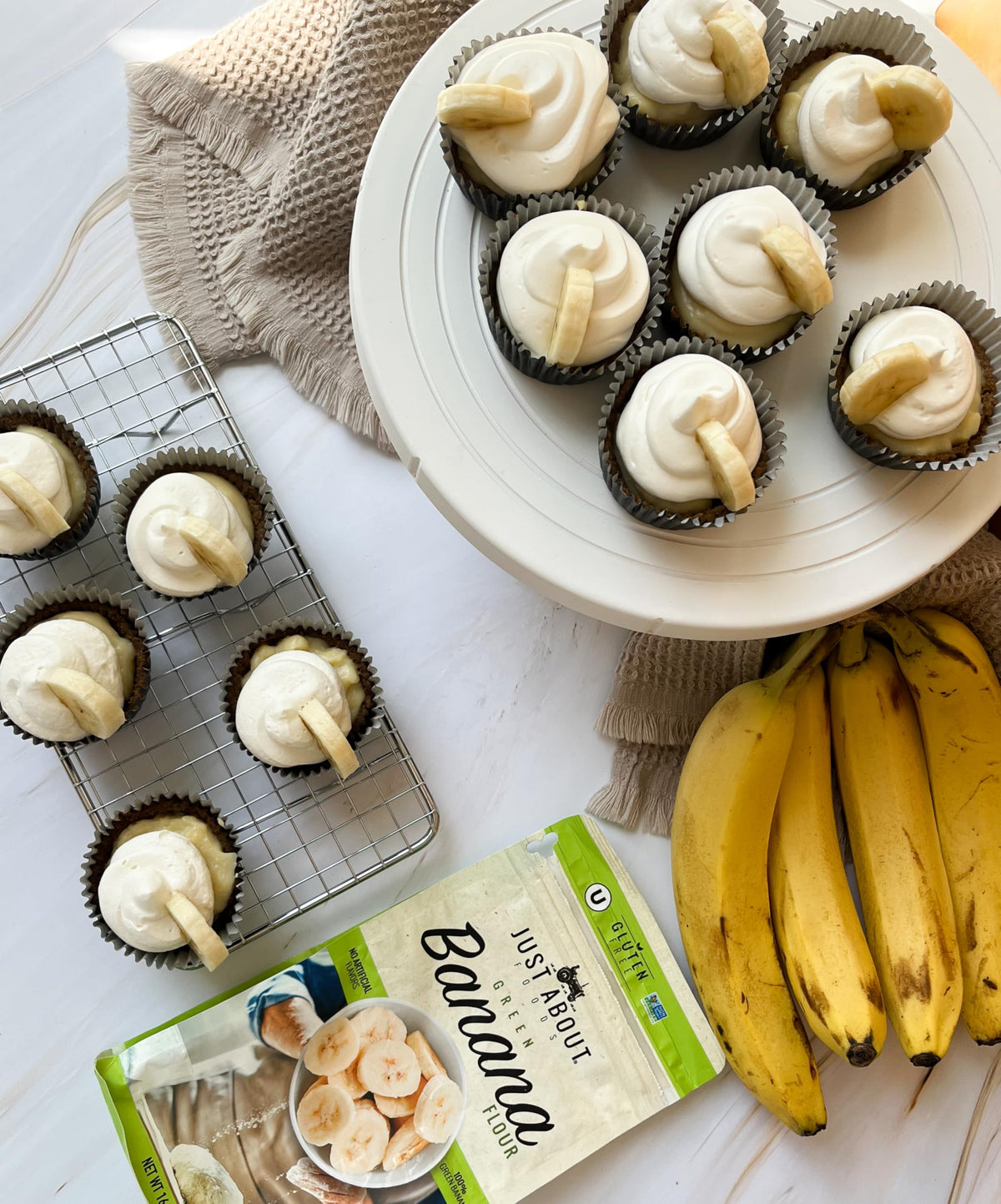 Just About Organic Banana Flour Kosher-certified, Non-GMO, gluten-free option for diverse kitchens.