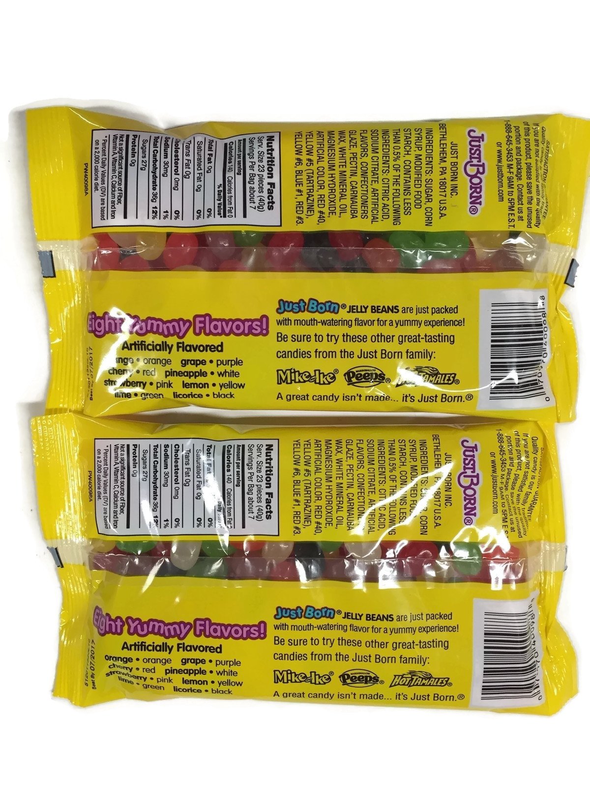 Just Born Jelly Beans two-bag multi-pack, perfect for celebrations and sharing