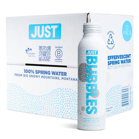 JUST Bubbles lemon bottle - refreshing on the go with natural lemon flavor and sparkle