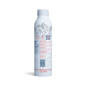 JUST Bubbles Watermelon bottle-side-label shows premium mineral-rich spring water flavor.