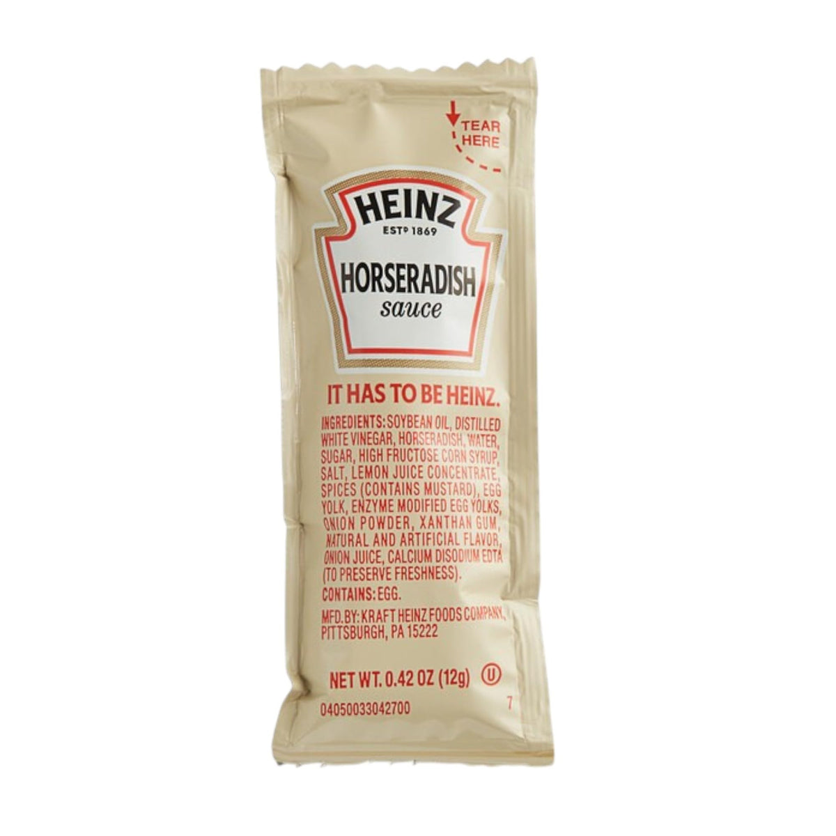 JUST-BUY horseradish packets on a deli sandwich for bold heat