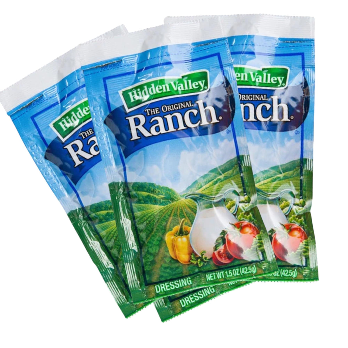 JUST-BUY Original Ranch Dressing packet 1.5 oz, convenient for on-the-go meals.