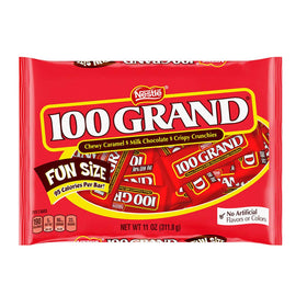 Just Candy 100 Grand bag on display for convenient on-the-go snacking.