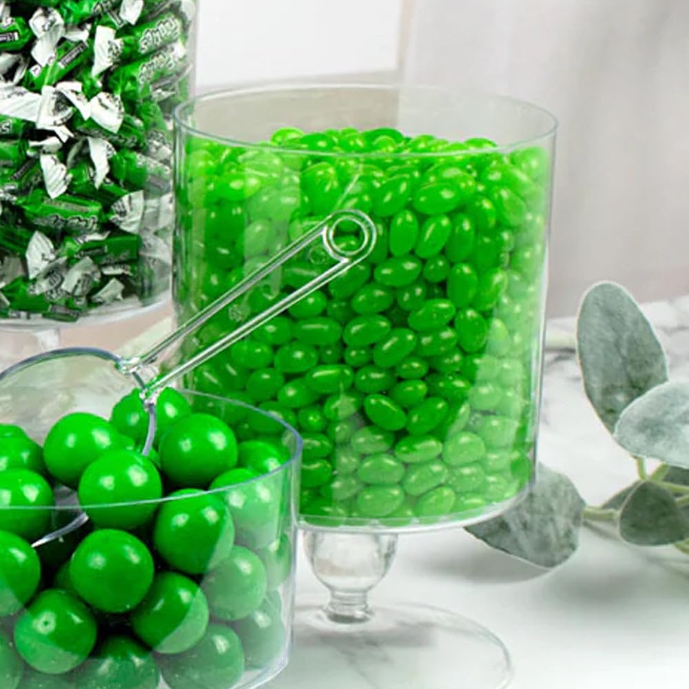 Just Candy green apple jelly beans displayed for elegant candy buffets.