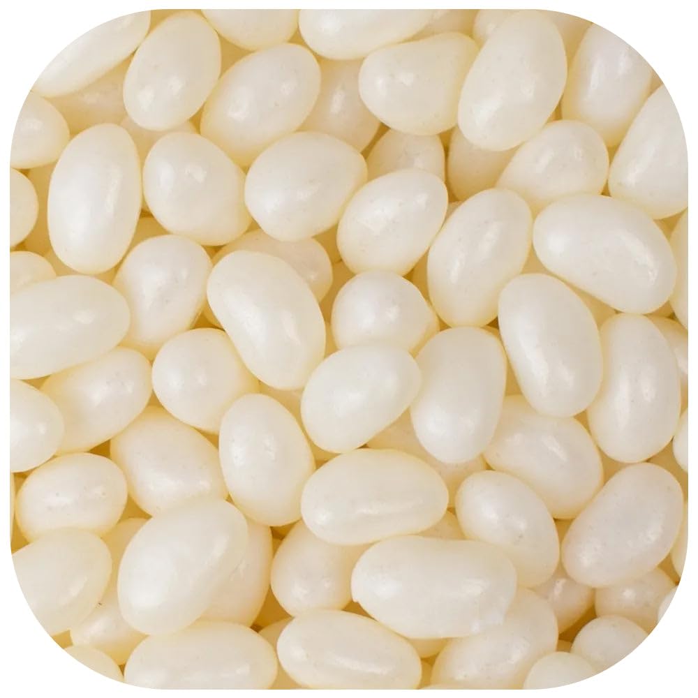 Just Candy white jelly beans bulk for a colorful party favor display.