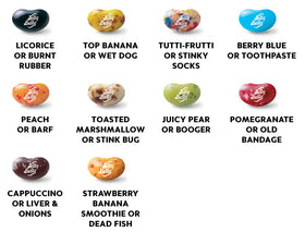Just Grown BeanBoozled colorful beans close-up highlighting hues and textures.