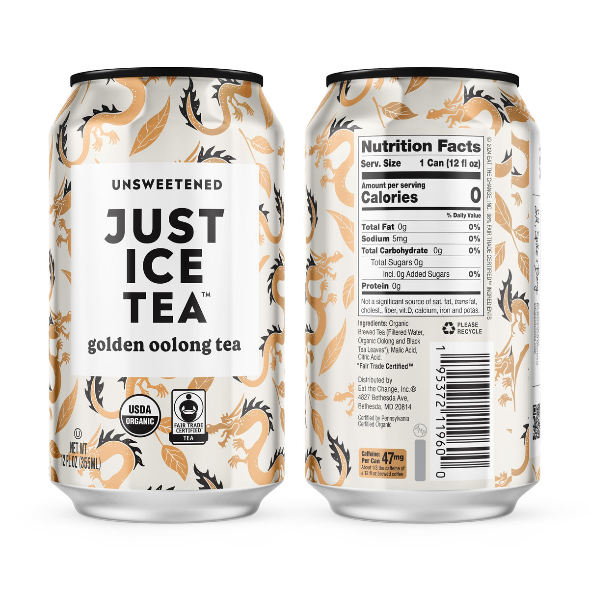 Just Ice Tea Fair Trade seal on the packaging