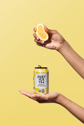 Just Ice Tea Lemon packaging showcases sustainable design and domestic production