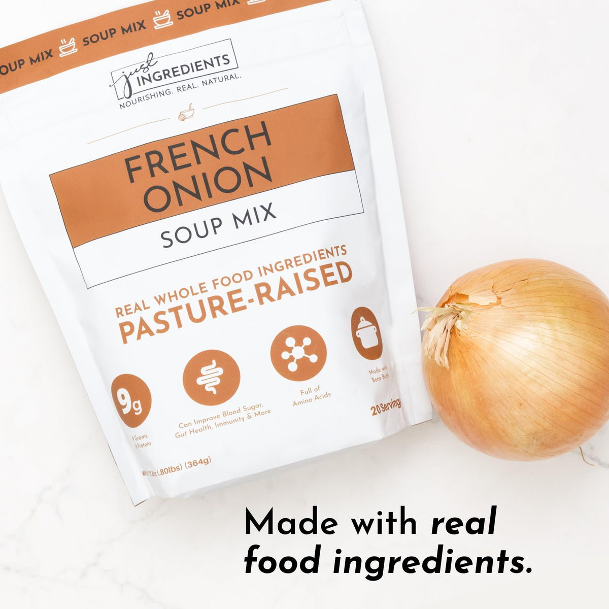 Just Ingredients ready-to-serve broth in minutes for quick meals