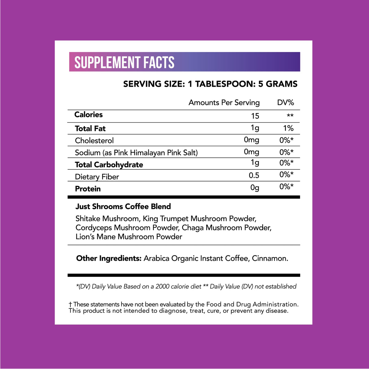 Just Move Mushroom Coffee chaga antioxidants in action, bold brew with immune-friendly notes