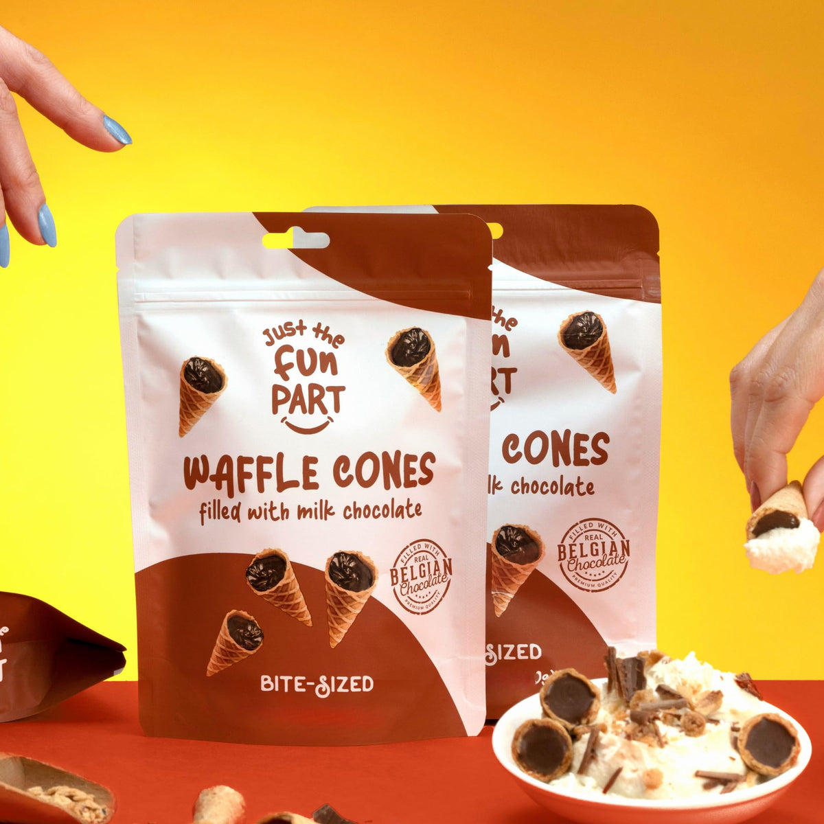 Just The Fun Part ready-to-enjoy dessert component idea for kids' lunchboxes.