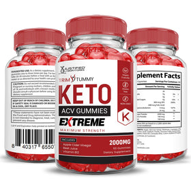 Justified Laboratories Trim Tummy Keto ACV Gummies packaging on shelf