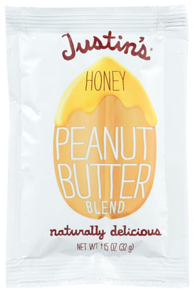 Justins Honey Peanut Butter Squeeze Packs product shot highlighting convenience on-the-go