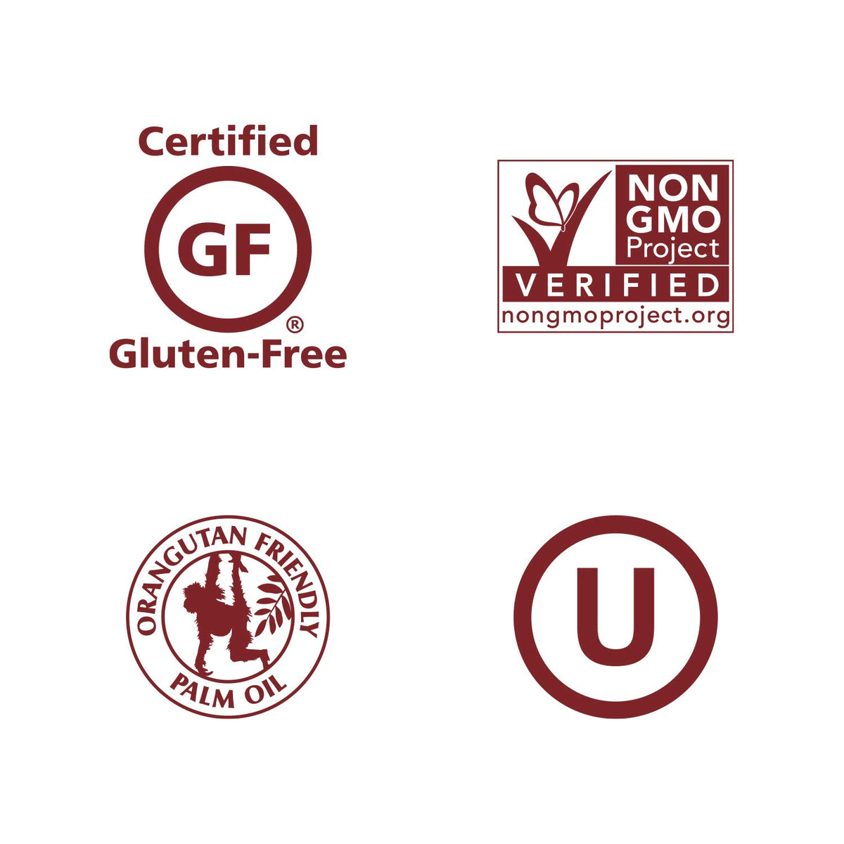 Justin's Organic Cocoa label close-up highlighting premium ingredients.