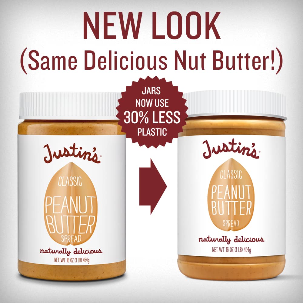 Serving idea: Justin's peanut butter with crackers and apples