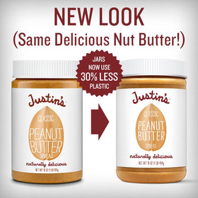 Serving idea: Justin's peanut butter with crackers and apples