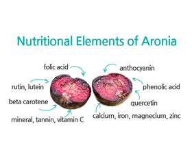 Measuring spoon with JustNature Aronia concentrate.