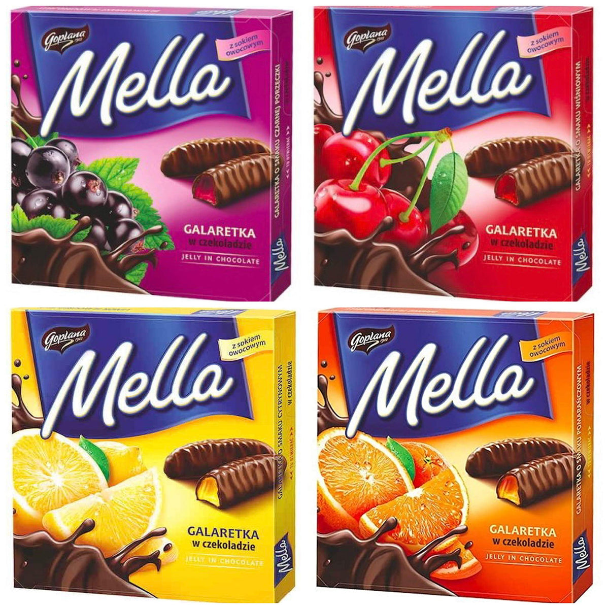Jutrzenka MELLA orange chocolate coated jelly for a quick energizing snack