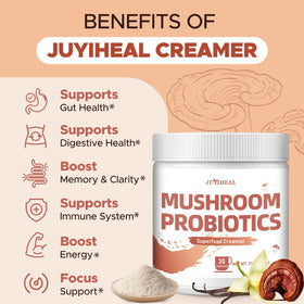 JUYIHEAL creamer texture on spoon reveals earthy aroma and creamy consistency