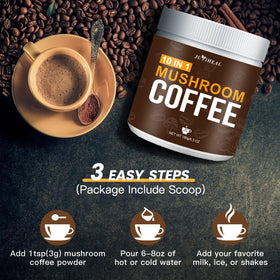 JUYIHEAL Mushroom Coffee 180g pouch ready for everyday wellness ritual.