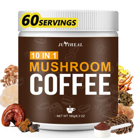 JUYIHEAL Mushroom Coffee packaging ready for a natural energy boost.