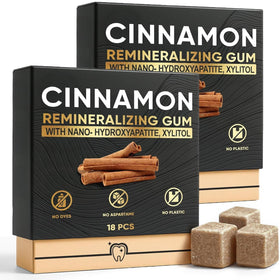 JXSVR Cinnamon Remineralizing Gum box for on-the-go freshness and enamel protection.
