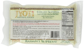 Jyoti Basmati Supreme Rice aromatic long grains ready to cook for versatile meals