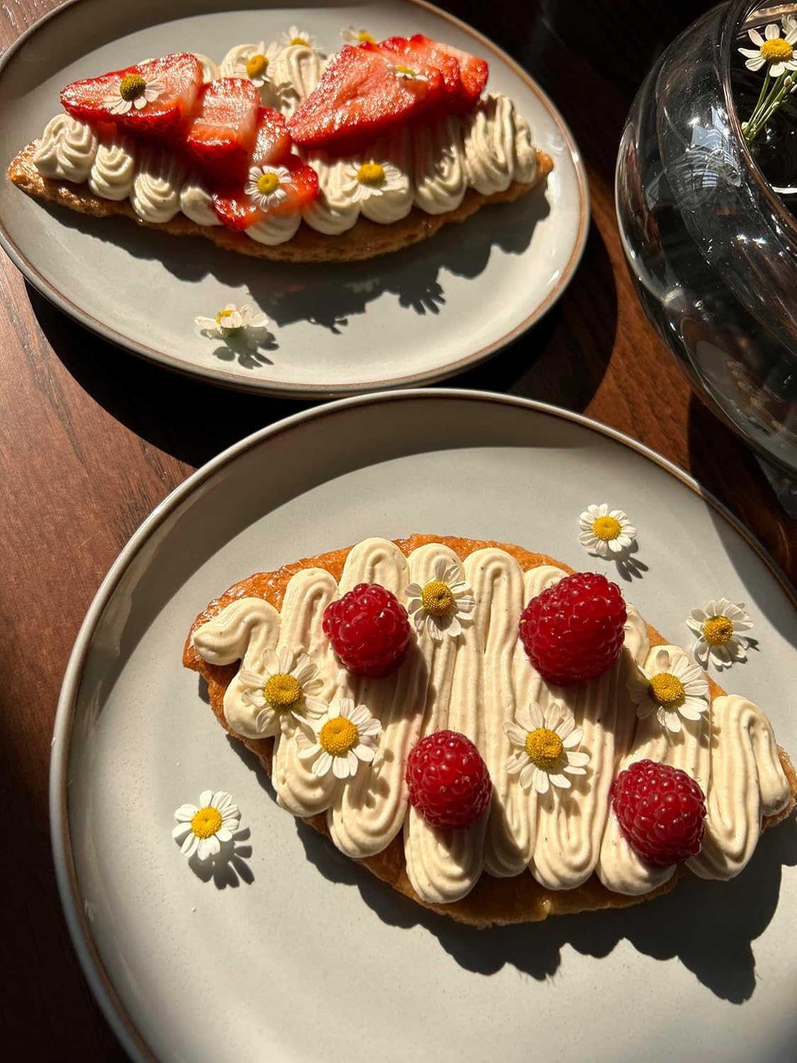 K FOOD Korean Food flat croissant snack holiday plate, party-friendly dessert bite