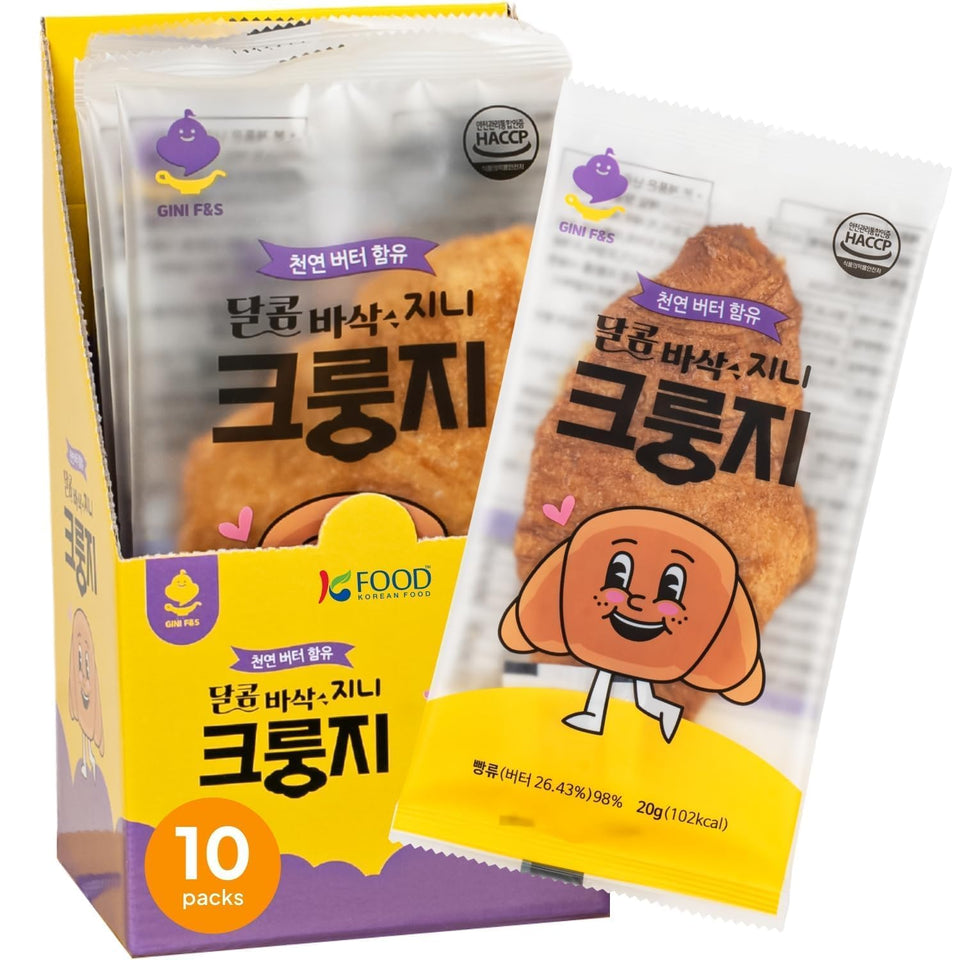 K FOOD Korean Food flat croissant snack pack 10, easy, shareable for gatherings