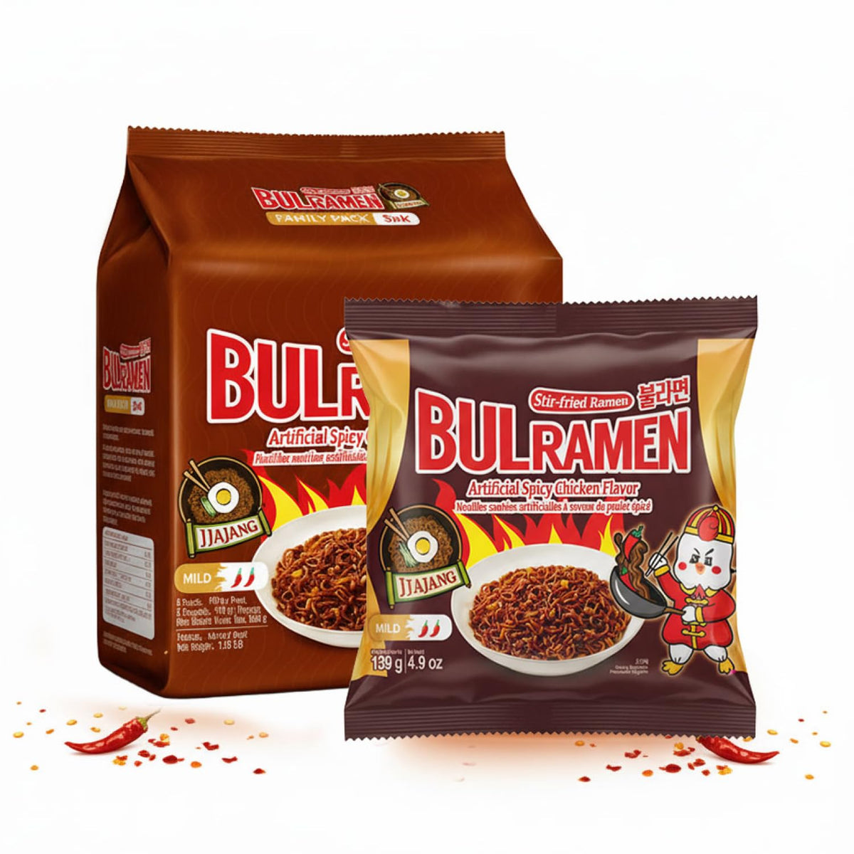K FOOD KOREAN FOOD Bulramen Jjajang pack front for quick pantry meals