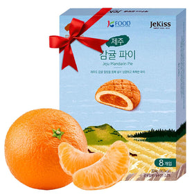 K FOOD KOREAN FOOD Jeju Tangerine Pie pack, perfect for gifting.