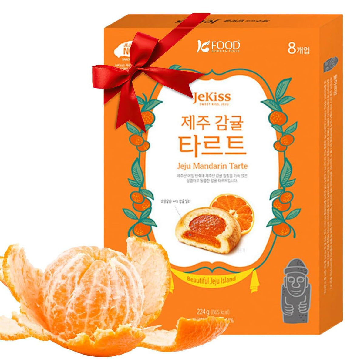 K FOOD KOREAN FOOD Jeju Tangerine Tarte packaging designed for on-the-go snacking