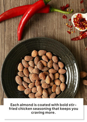 K FOOD KOREAN FOOD Nuts Holic spice dust on almond surface for intense flavor.