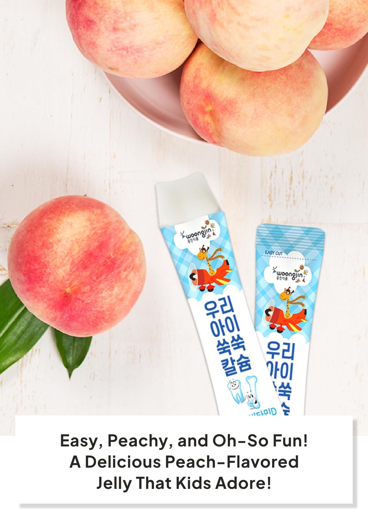 K Food Korean Food peach flavor jelly for children — authentic, kid-friendly snack.